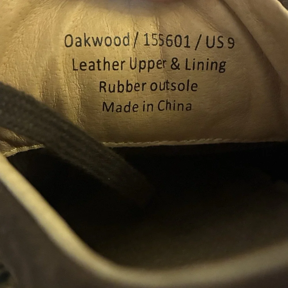 Warfield & Grand Mens US 9 Sneakers Oakwood Brown‎ Suede Leather Low Top 155601